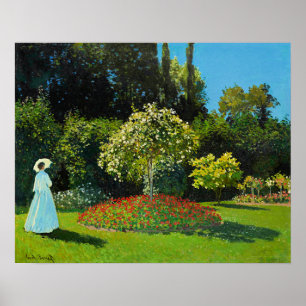 Affiche Claude Monet, Dame dans le jardin,