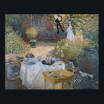 Affiche Claude Monet | Déjeuner : Le jardin de Monet Argen<br><div class="desc">Le déjeuner : Le jardin de Monet à Argenteuil,  vers 1873 | par Claude Monet | Lieu de l'art : Musée d'Orsay,  Paris,  France | Artiste français | Numéro de collection d'images : XIR16128</div>