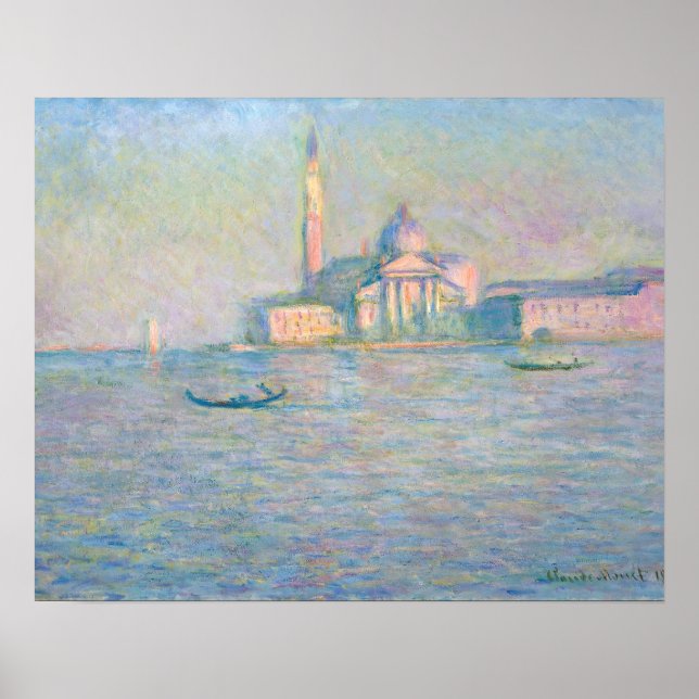 Affiche Claude Monet - Église de San Giorgio Maggiore (Devant)