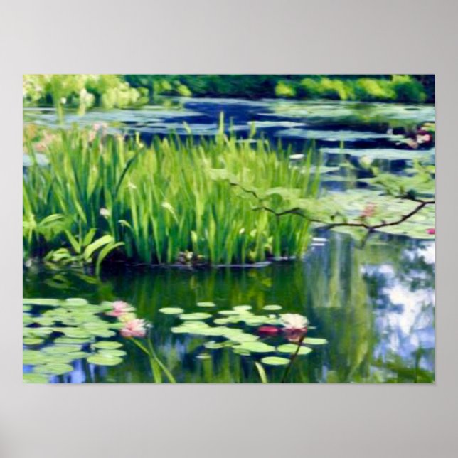 Affiche Claude Monet Étang de Nymphéas Giverny (Devant)