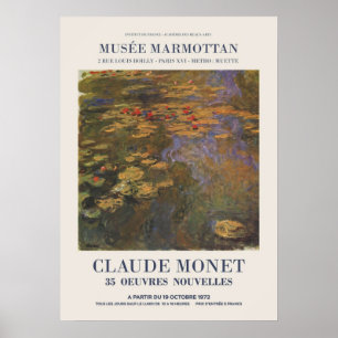 Affiche Claude Monet Exposition publicitaire d'une exposit