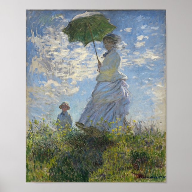 Affiche Claude Monet Femme Avec Parasol (Devant)