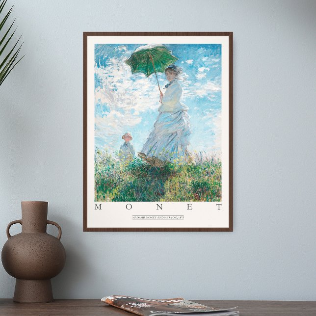 Affiche Claude Monet Femme Parasol Madame Son Fils 1875 Ar (Créateur téléchargé)