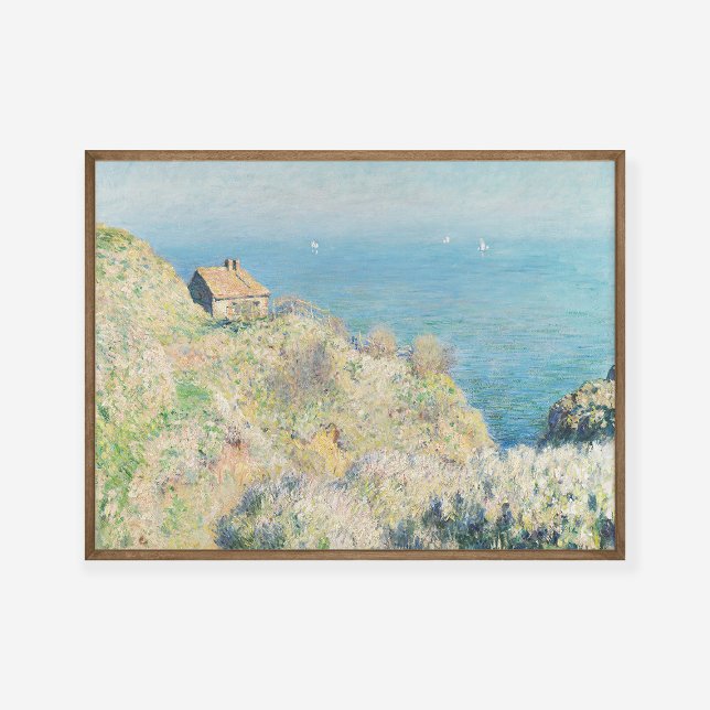Affiche Claude Monet Fisherman's House Peinture Art Imprim (Créateur téléchargé)