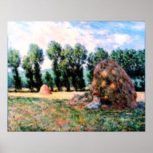 Affiche Claude Monet - Haystack à Giverny