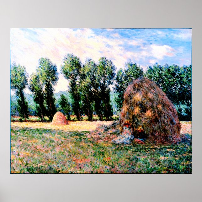 Affiche Claude Monet - Haystack à Giverny (Devant)