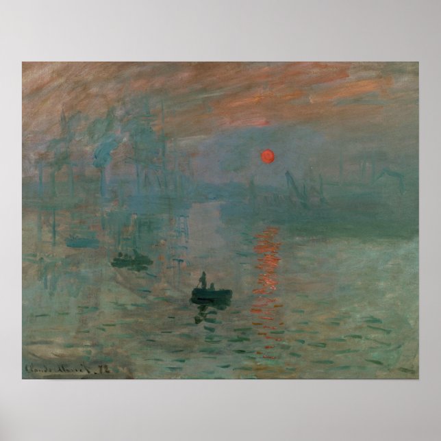 Affiche Claude Monet - Impression, lever de soleil (Devant)