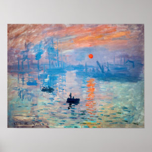 Affiche Claude Monet - Impression, lever de soleil