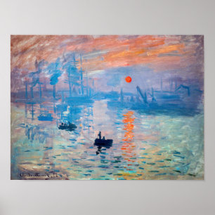 Affiche Claude Monet - Impression, Soleil levant