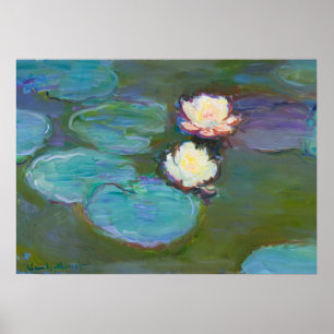 Affiche Claude Monet Impressionniste L'Eau Lillies Nymphea
