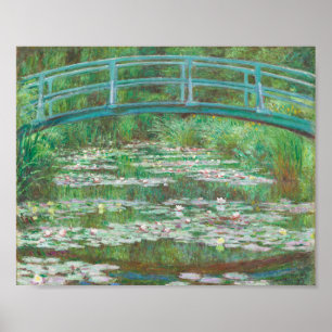 Affiche Claude Monet Japanese Footbridge. Impressionism