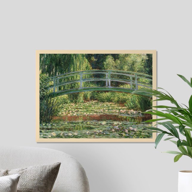 Affiche Claude Monet Japon Footbridge Water Lily Pool (Créateur téléchargé)