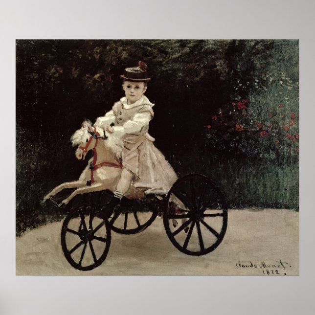 Affiche Claude Monet | Jean Monet sur son Hobby Horse, 187 (Devant)