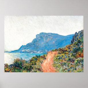 Affiche Claude Monet La Corniche près de Monaco