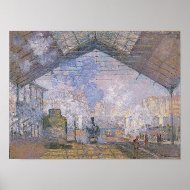 Affiche Claude Monet | La Gare St Lazare, 1877 (Devant)