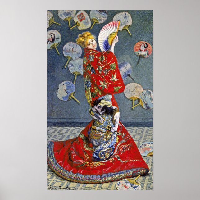 Affiche Claude Monet - La Japonaise (Devant)