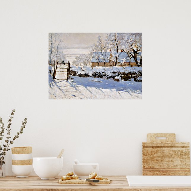 Affiche Claude Monet - La Pie (Cuisine)