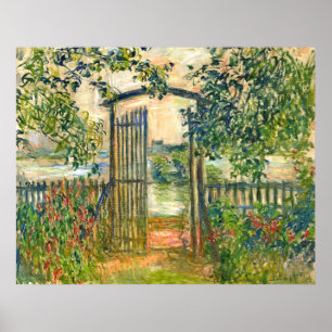 Affiche Claude Monet : La porte de jardin chez Vetheuil