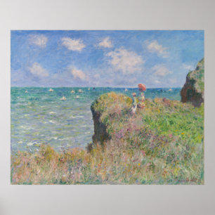 Affiche Claude Monet La Promenade aux environs de Pourvill