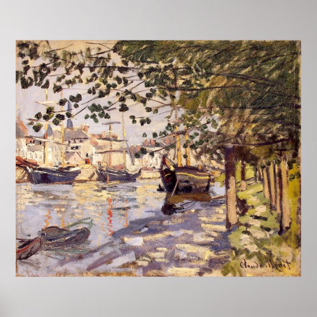 Affiche Claude Monet. La Seine à Rouen (Devant)