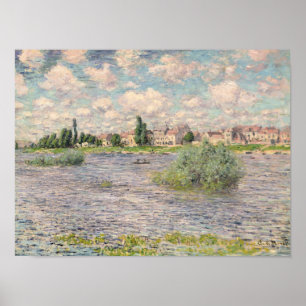 Affiche Claude Monet la Seine chez Lavacourt