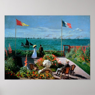 Affiche Claude Monet La Terrasse à Sainte-Adresse, 1867