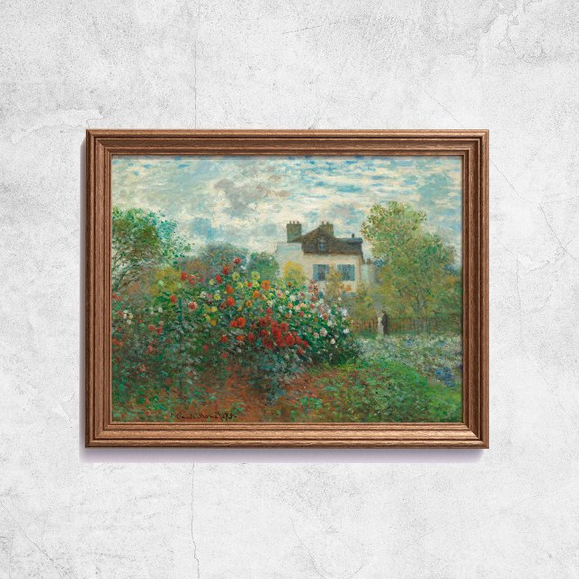 Affiche Claude Monet L'Artiste Jardin Le Vieux Art Françai (Claude Monet The Artist Garden French Old Art Poster
)