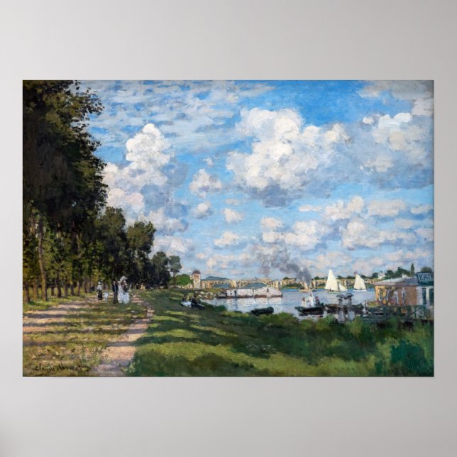 Affiche Claude Monet - Le Bassin d'Argenteuil (Devant)