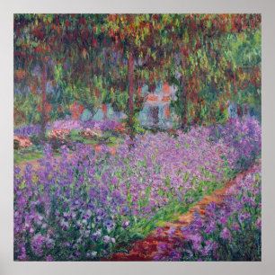 Affiche Claude Monet   Le jardin de l'artiste à Giverny