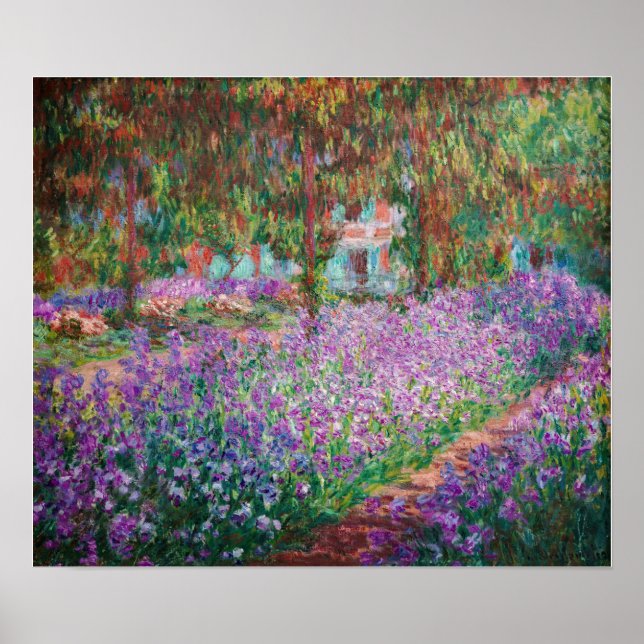 Affiche Claude Monet - Le jardin de l'artiste à Giverny (Devant)