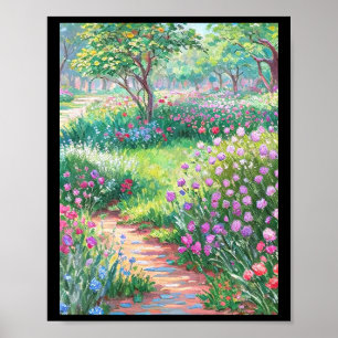 Affiche Claude Monet Le Jardin De L'artiste À Giverny Auto