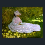 Affiche Claude Monet : Le lecteur<br><div class="desc">Une belle affiche classique du printemps,  peinte par le peintre impressionniste français Claude Monet.</div>