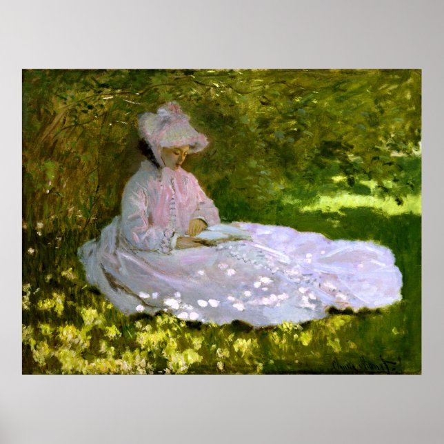 Affiche Claude Monet : Le lecteur (Devant)