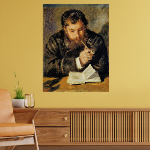 Affiche Claude Monet (Le Liseur) par Renoir