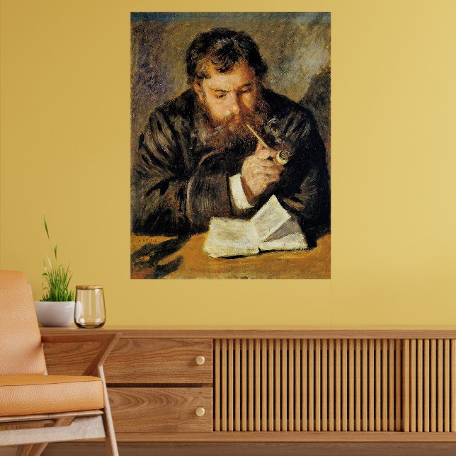 Affiche Claude Monet (Le Liseur) par Renoir (Salon 2)