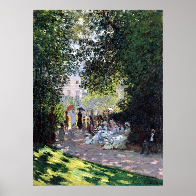 Affiche Claude Monet Le Parc Monceau (Devant)