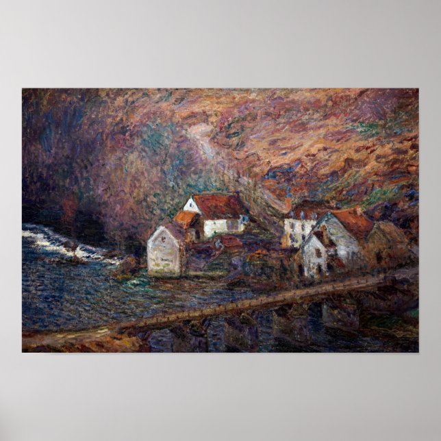 Affiche Claude Monet - Le Pont à Vervy (Devant)