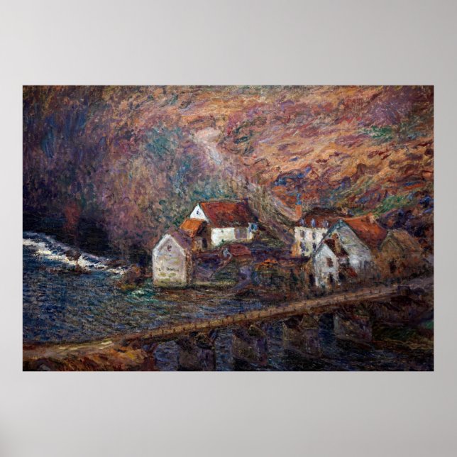 Affiche Claude Monet - Le pont de Vervy (Devant)