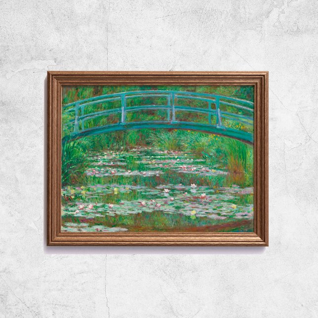 Affiche Claude Monet Le Pont Japonais Du Pied Vieux Art (Claude Monet The Japanese Foot Bridge Old Art Poster
)