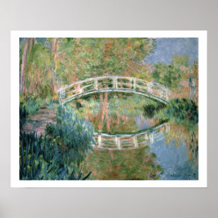Affiche Claude Monet Le pont japonais, Giverny