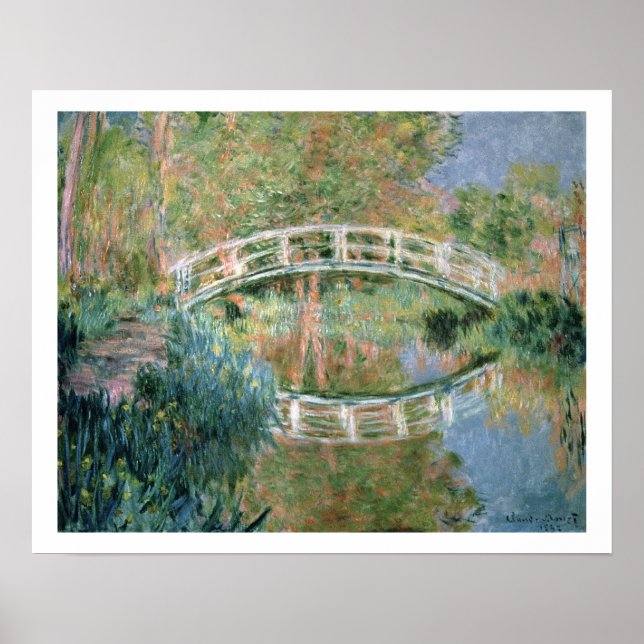 Affiche Claude Monet | Le pont japonais, Giverny (Devant)