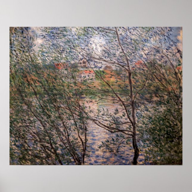 Affiche Claude Monet - Le Printemps à travers les branches (Devant)