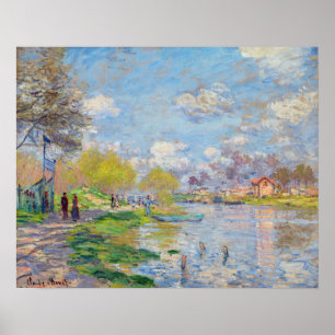 Affiche Claude Monet - Le Printemps au bord de la Seine