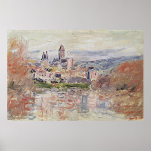 Affiche Claude Monet   Le village de Vetheuil, vers 1881