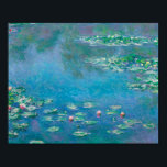 Affiche Claude Monet. L'Eau Est Nichée. Impressionnisme fr<br><div class="desc">Affiche Claude Monet "Water Lilies".</div>