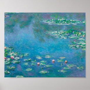 Affiche Claude Monet. L'Eau Est Nichée. Impressionnisme fr