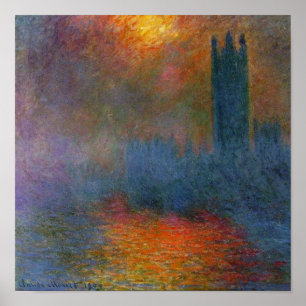 Affiche Claude Monet - Les Chambres du Parlement
