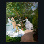 Affiche Claude Monet - Les femmes dans le jardin<br><div class="desc">Femmes dans le jardin / Femmes au jardin - Claude Monet,  Huile sur toile,  1866</div>