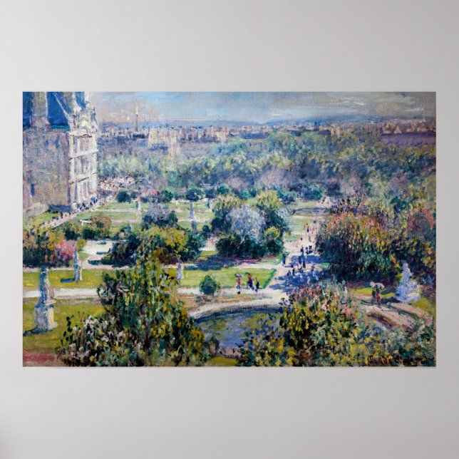 Affiche Claude Monet - Les jardins des Tuileries (Devant)