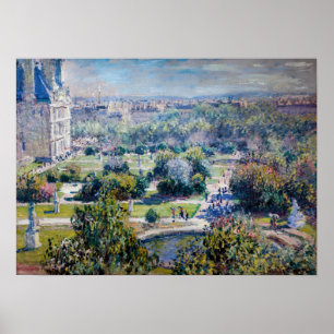 Affiche Claude Monet - Les Jardins des Tuileries